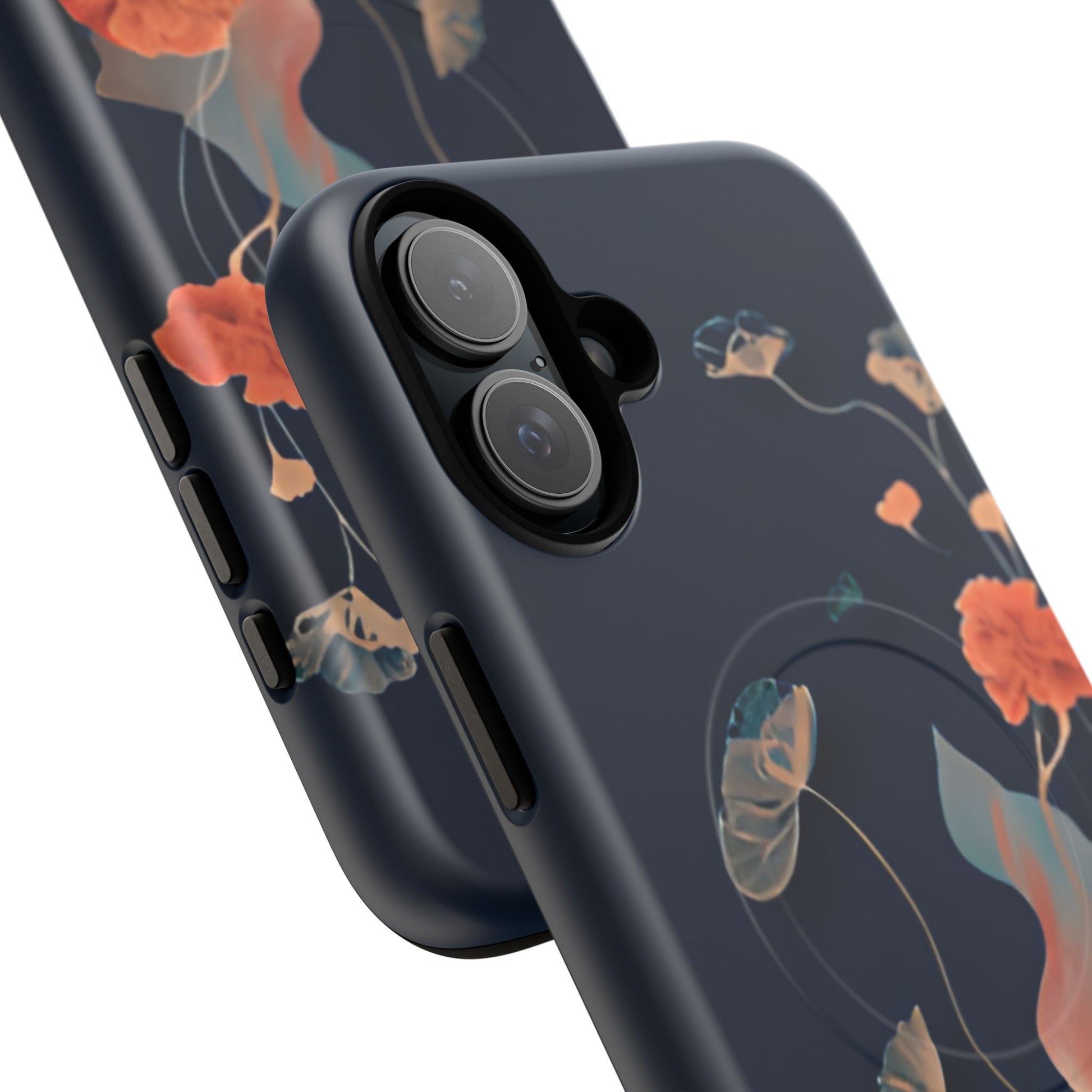Lotus Reverie - Elegant Artistic Floral iPhone 16 Plus MagSafe Phone Case - Painterly Lotus Blossom Design