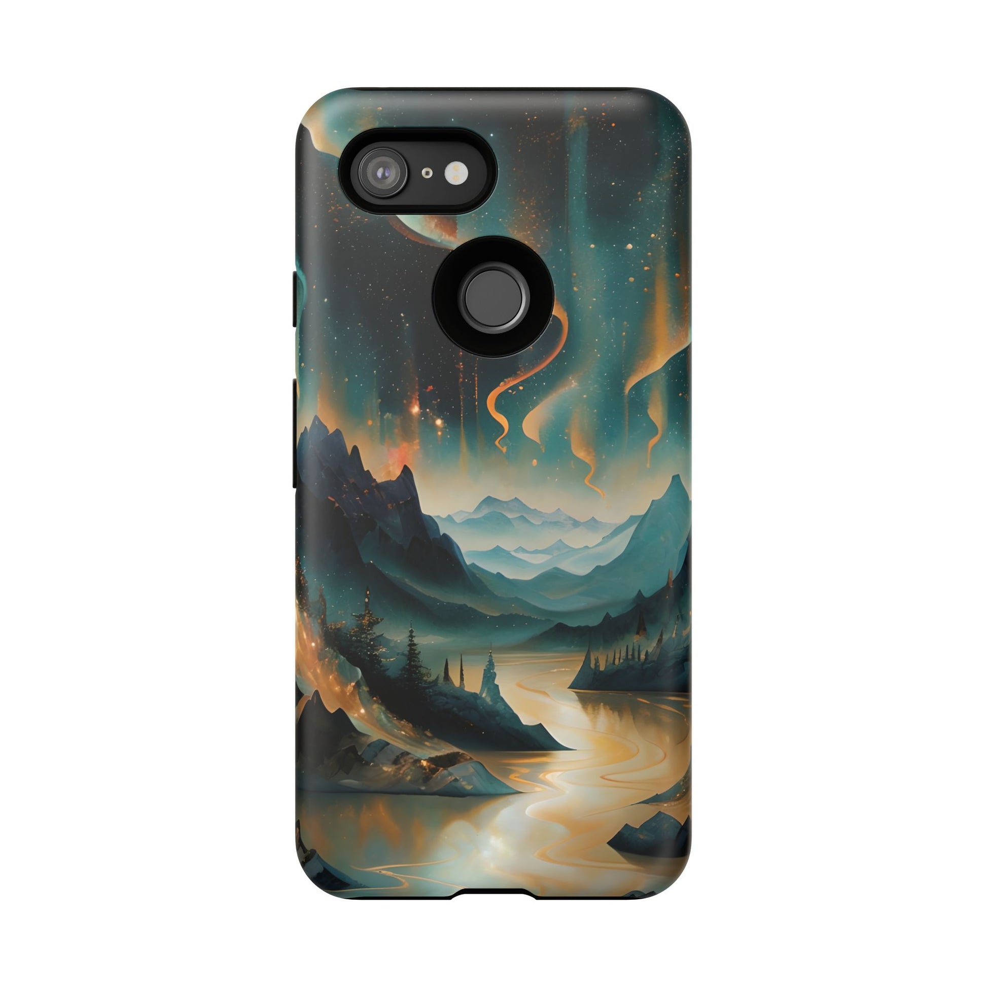 Aurora Dreamscape Tough Case for Google Pixel 3 - Northern Lights Artistic Shockproof Cover, Elegant Protective Phone Case