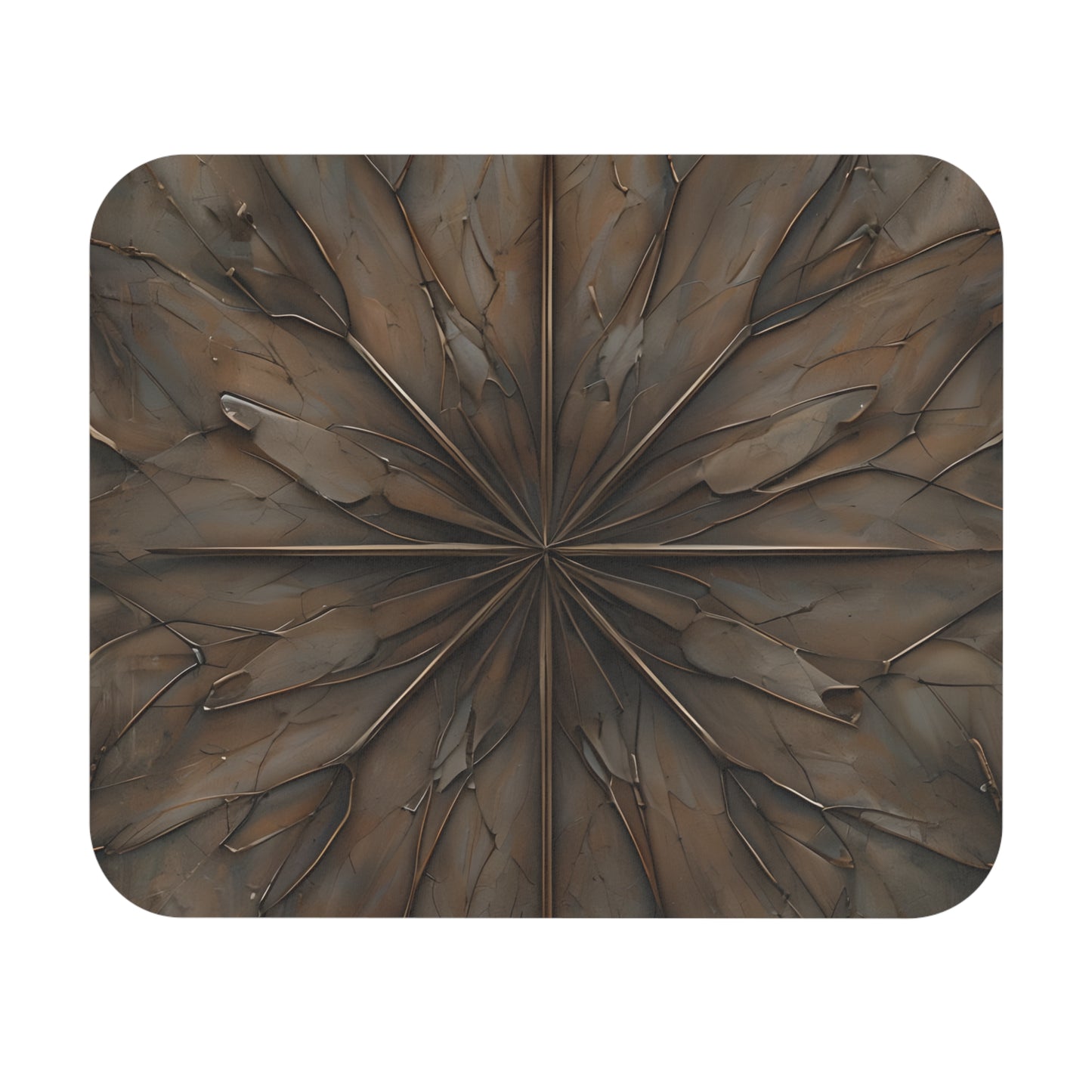 Earthstone Mandala mouse pad featuring earthy brown mandala design