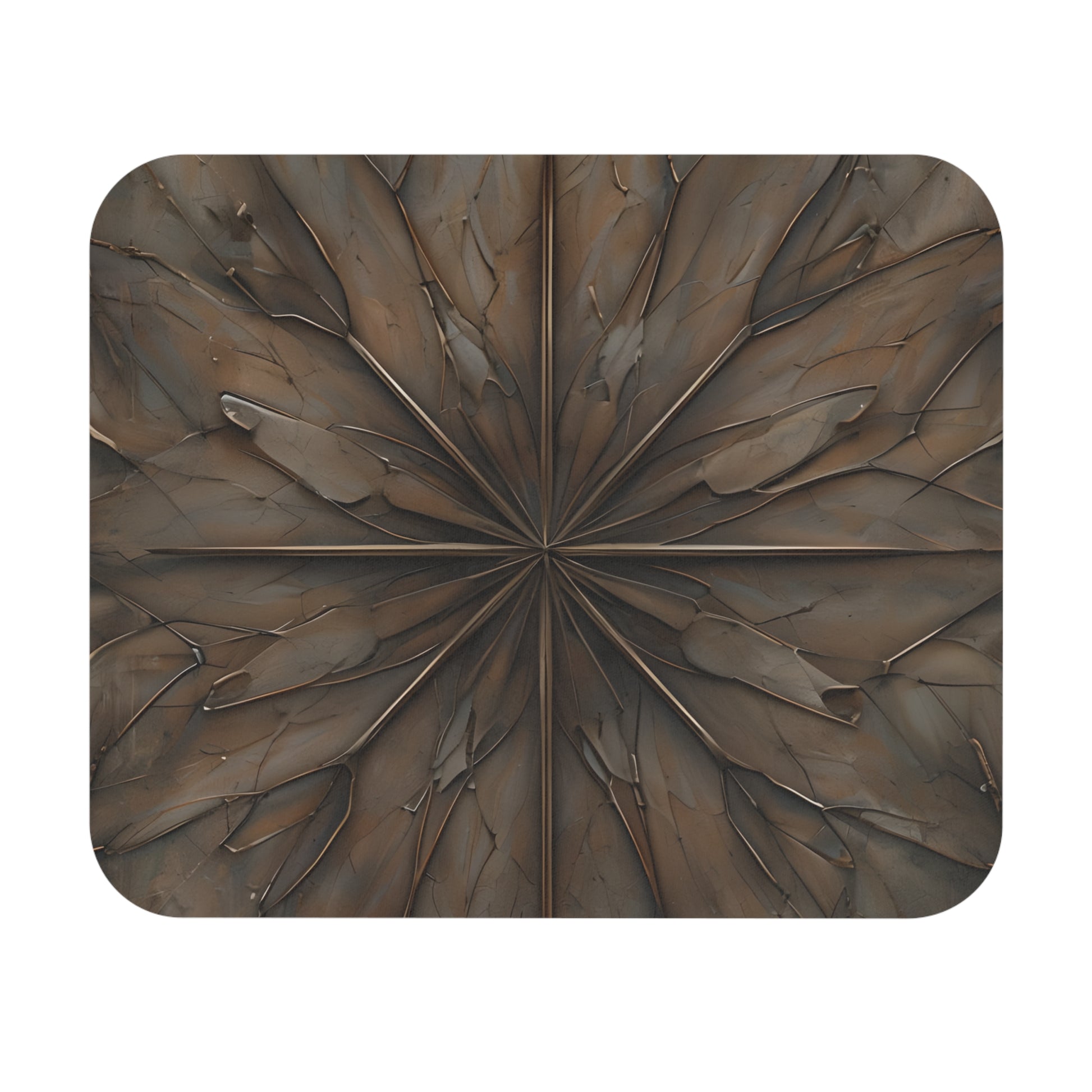 Earthstone Mandala mouse pad featuring earthy brown mandala design