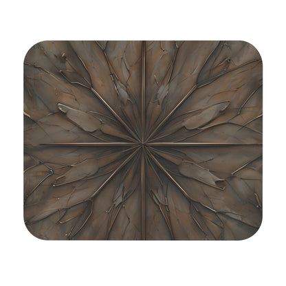 Earthstone Mandala mouse pad featuring earthy brown mandala design