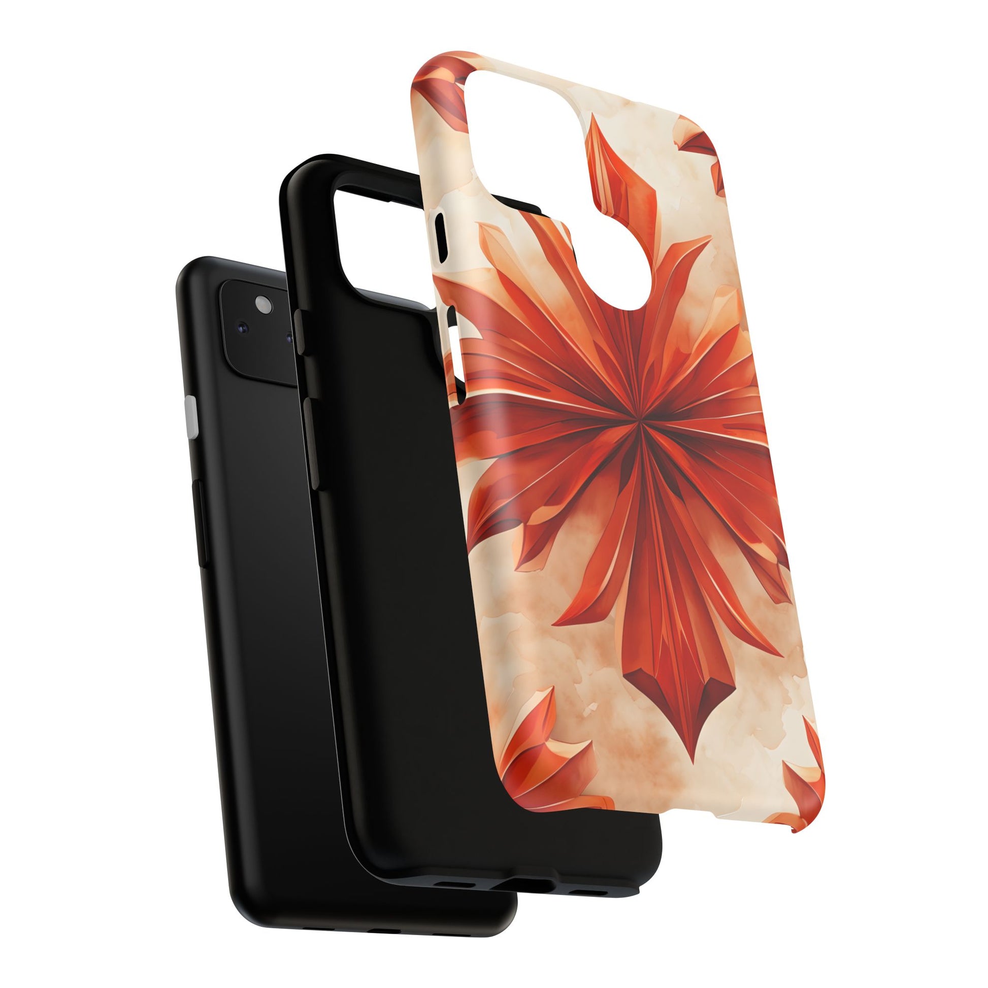 Sunset Fleur Google Pixel 4a 5G - Kaleidoscope Collection of MagSafe Compatible - Vibrant Sunset Flower Design
