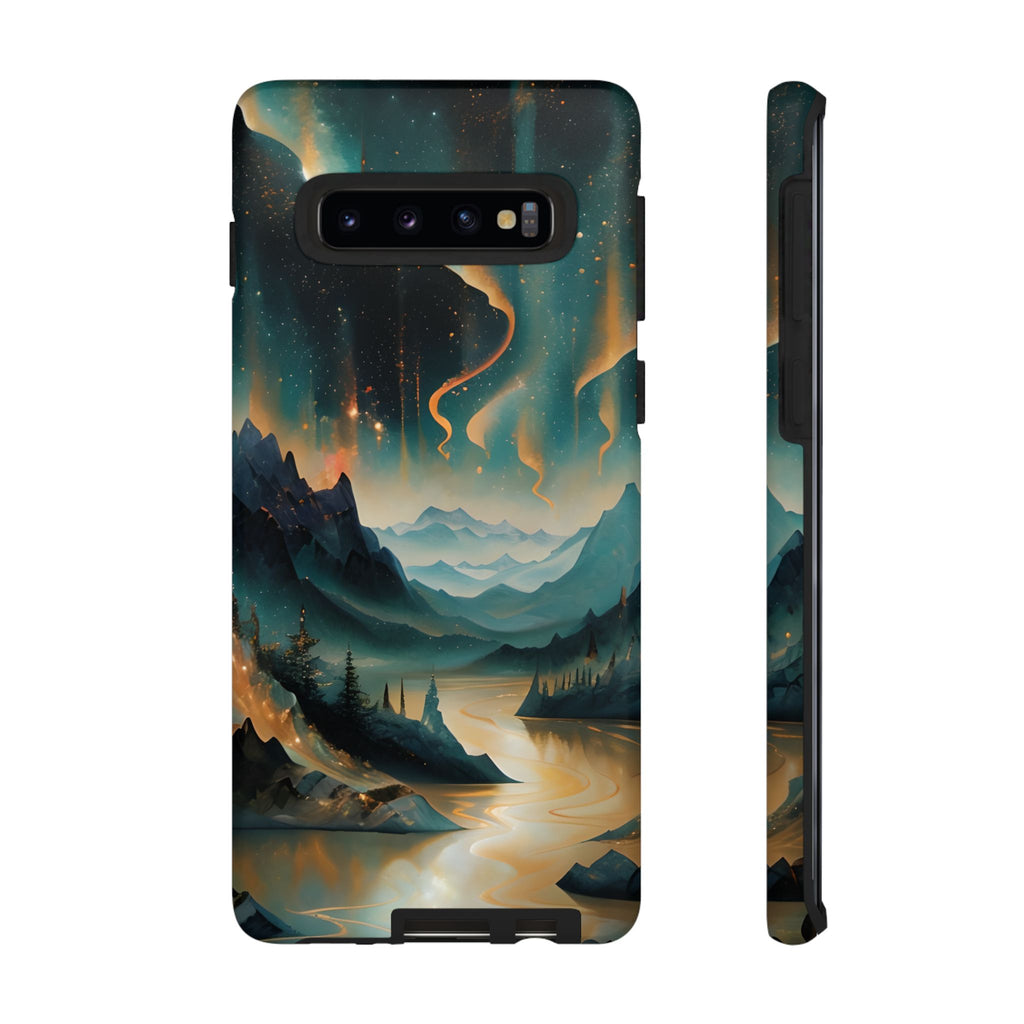 Aurora Dreamscape Samsung Galaxy S10 Tough Case - Artistic Northern Lights Cover - Premium Abstract Design