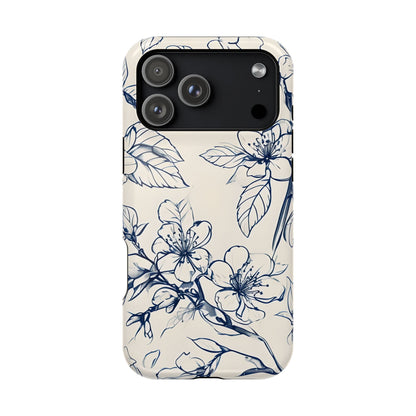 Blossom Sketch iPhone MagSafe Case