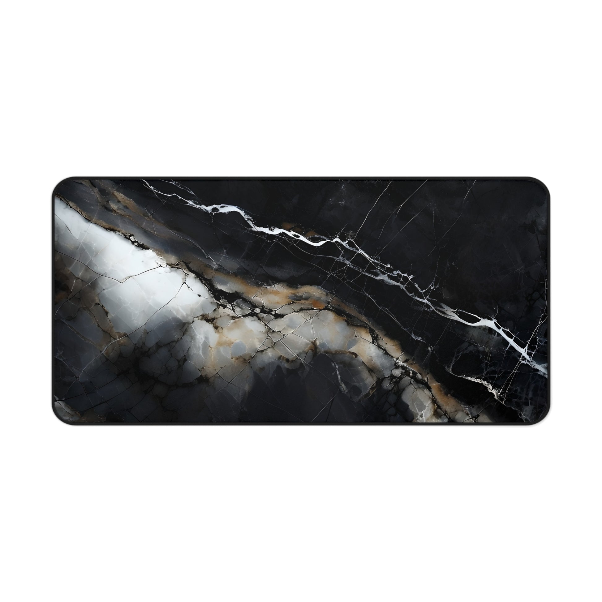 Obsidian Vein Designer Desk Mat - Premium Office Desk Pad, 3 Sizes Available, Artistic Workspace Protection
