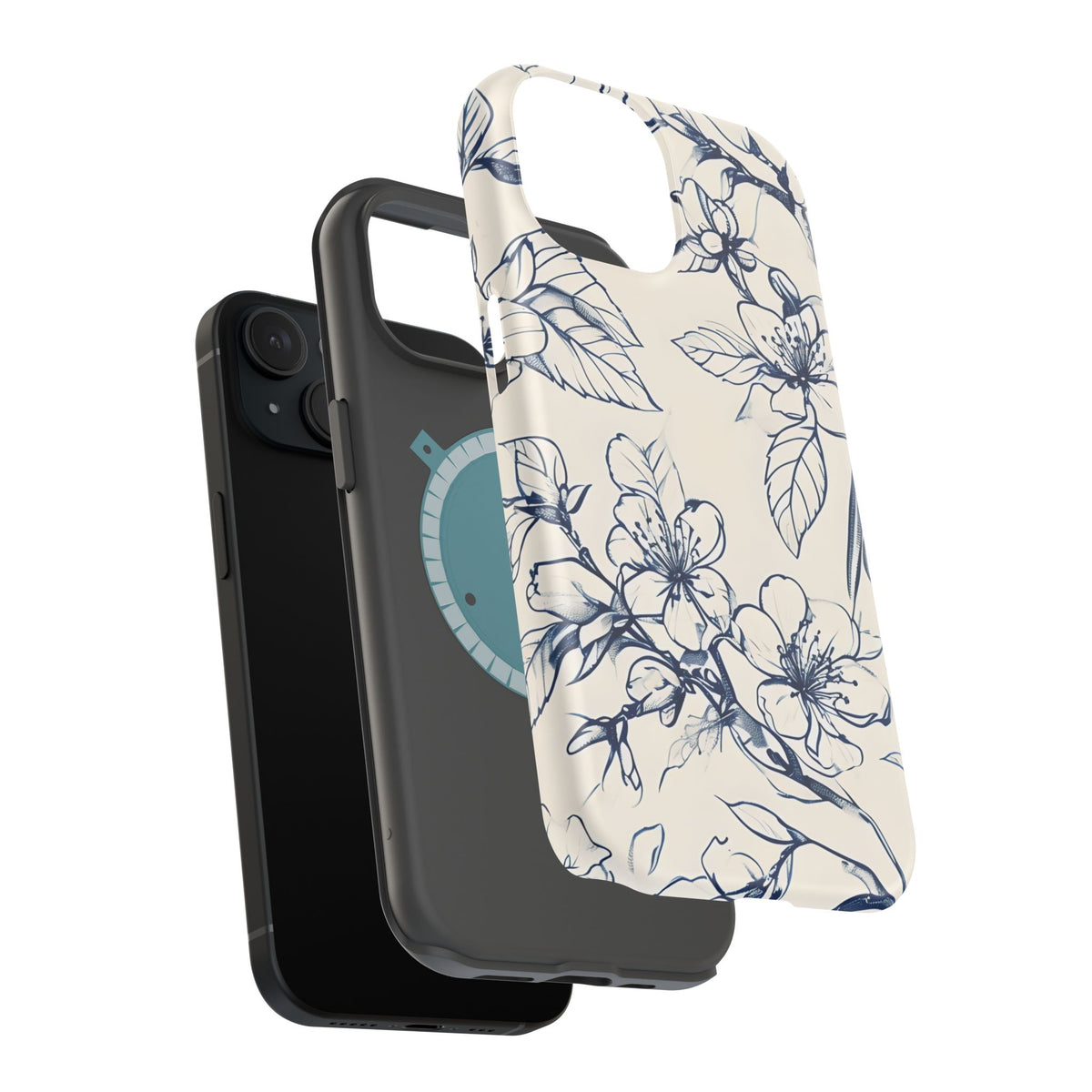 Blossom Sketch iPhone MagSafe Case