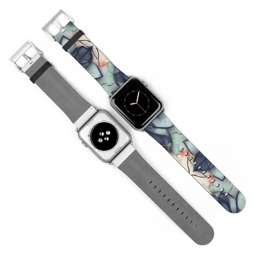 Midnight Mosaic Designer Apple Watch Band - Premium Custom Strap for Series 1-9, SE & Ultra - Artistic Vegan Leather