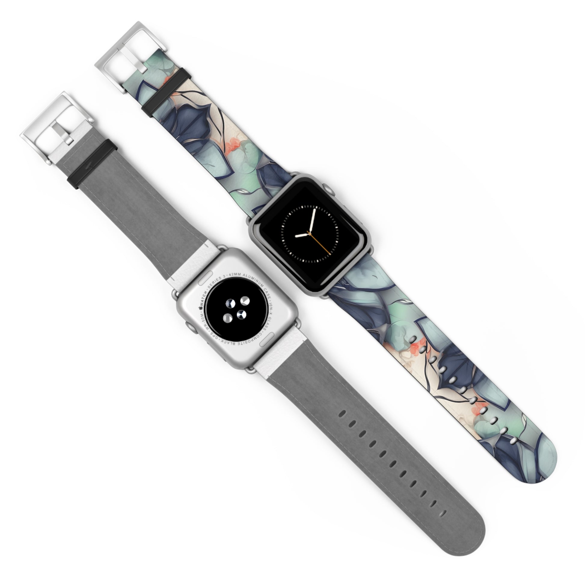 Midnight Mosaic Designer Apple Watch Band - Premium Custom Strap for Series 1-9, SE & Ultra - Artistic Vegan Leather