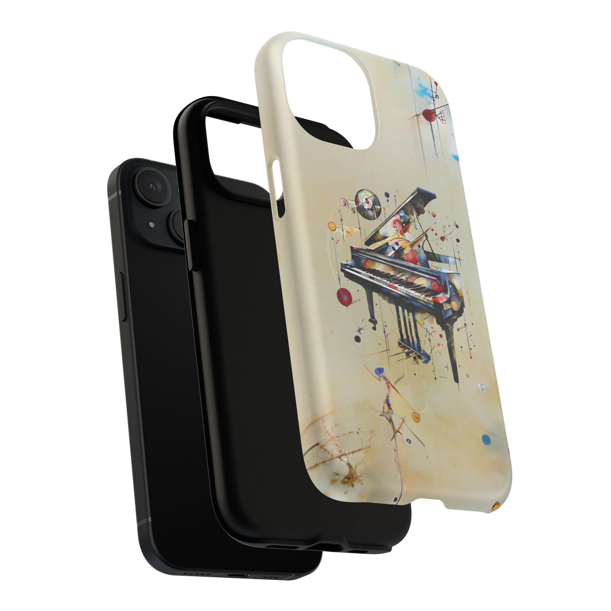 Keys of Imagination Artistic Grand Piano iPhone 15 MagSafe Case