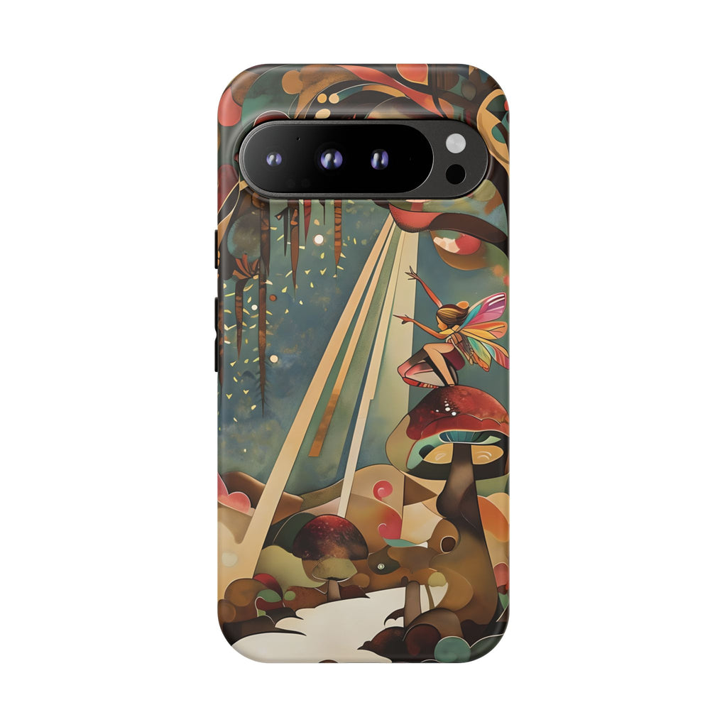 Enchanted Orchard Google Pixel 9 Pro XL Tough Case - Artistic Fairy Tale Phone Cover - Elegant Protective Fantasy Art Accessory