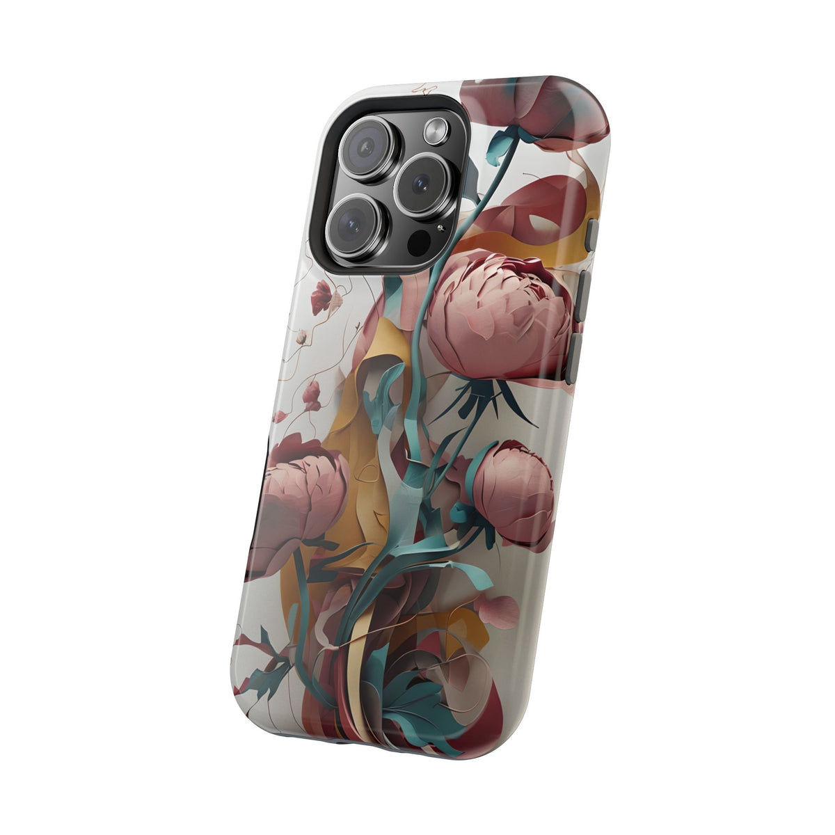 Blushing Peony Veil iPhone MagSafe Case