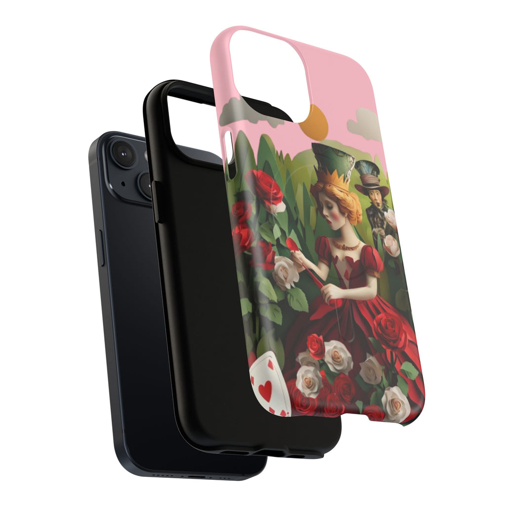 Regal Rose Court - iPhone 14 MagSafe Phone Case - Whimsical Fantasy Floral Design