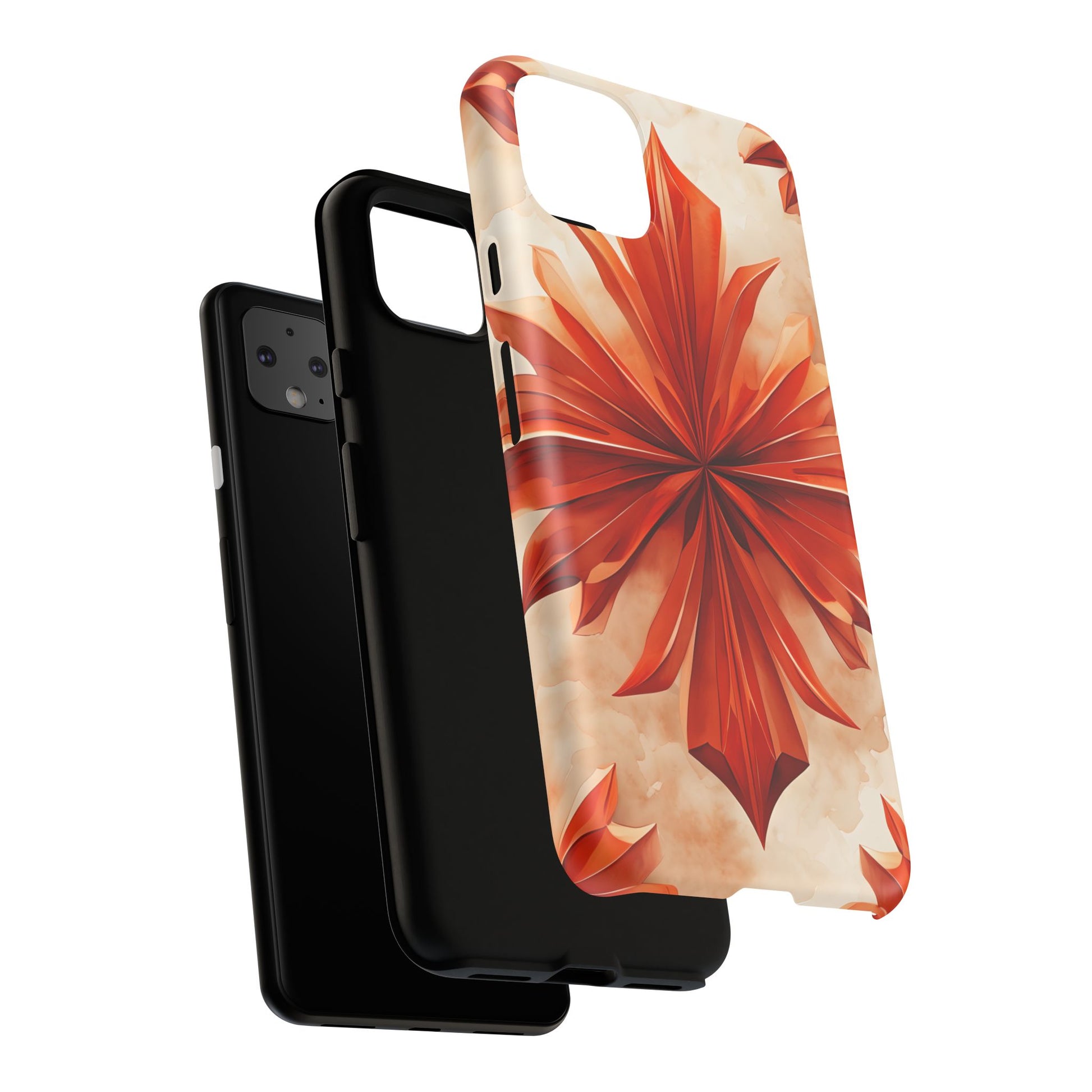 Sunset Fleur Google Pixel 4XL - Kaleidoscope Collection of MagSafe Compatible - Vibrant Sunset Flower Design