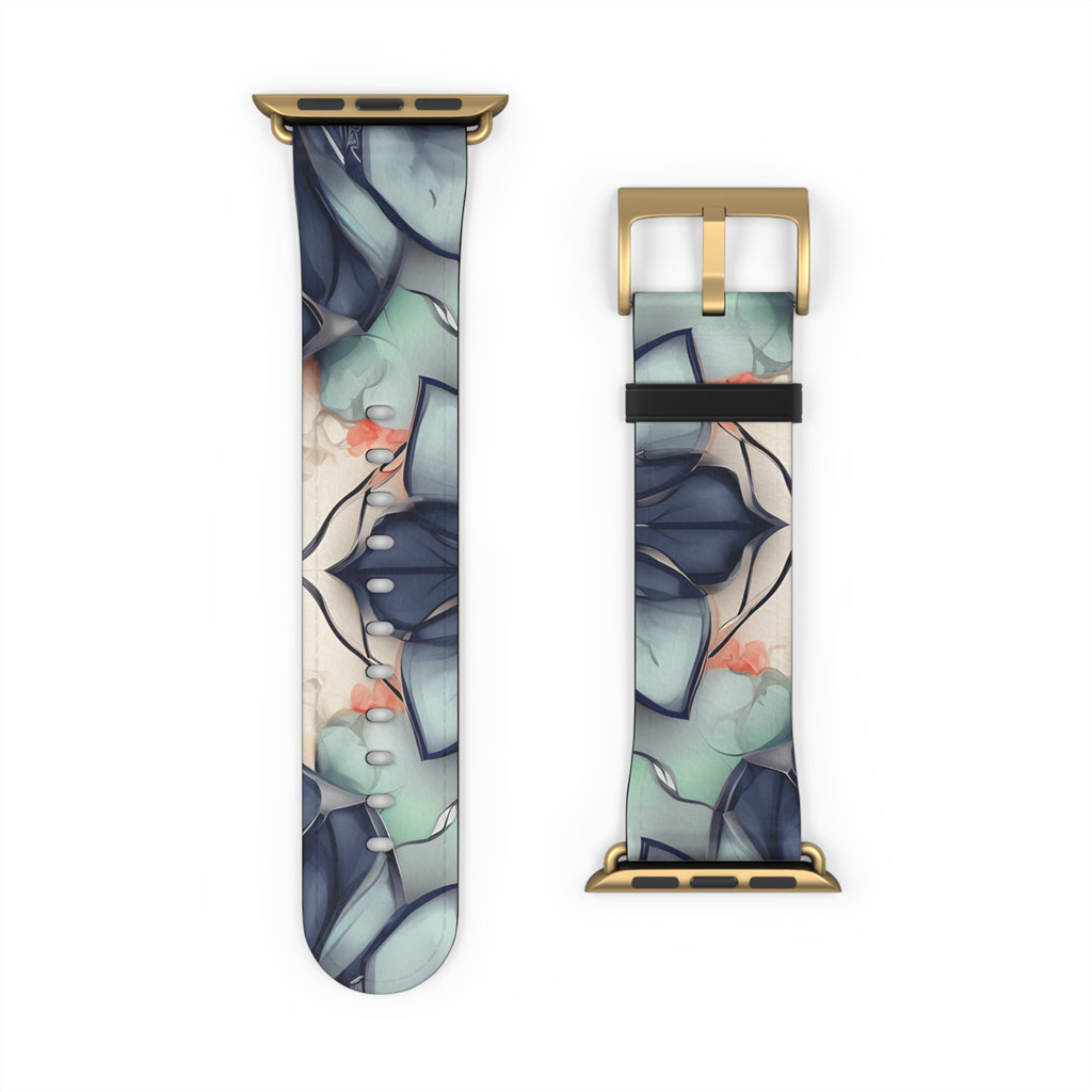 Midnight Mosaic Designer Apple Watch Band - Premium Custom Strap for Series 1-9, SE & Ultra - Artistic Vegan Leather
