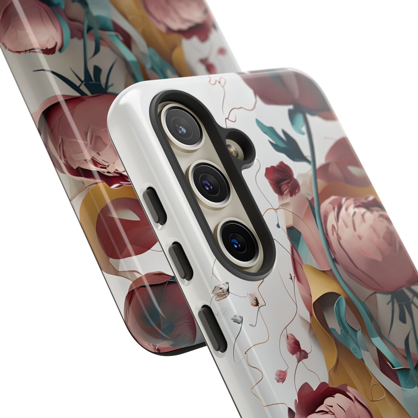 Blushing Peony Veil Samsung Galaxy Tough Case