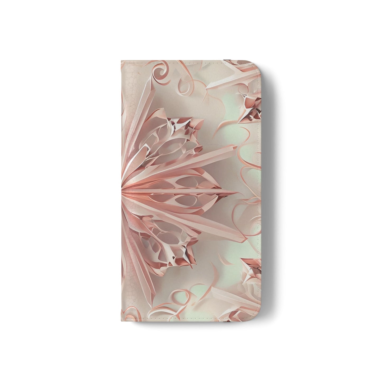 Blush Frost - Abstract Wallet Phone Case for Samsung Galaxy