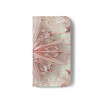 Blush Frost - Abstract Wallet Phone Case for Samsung Galaxy