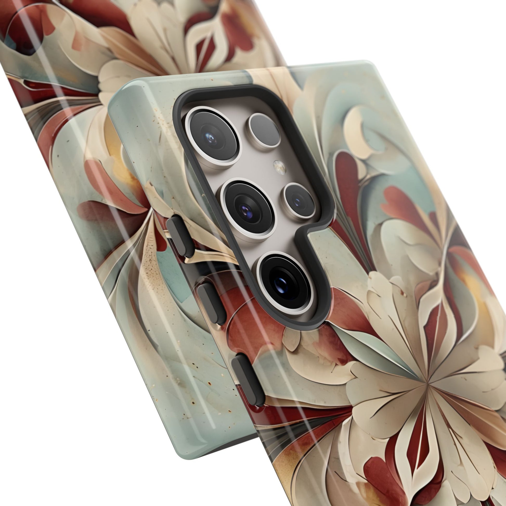 Vintage Baroque Blossom - Ornate Floral Art Samsung Galaxy S24 Ultra Tough Phone Case - Elegant Baroque-Inspired Design