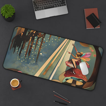 Enchanted Orchard Designer Desk Mat - Premium Office Desk Pad, 3 Sizes Available, Artistic Workspace Protection