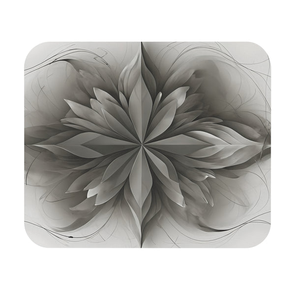 Silver Lotus Mouse Pad - Tech-Inspired 9x8 