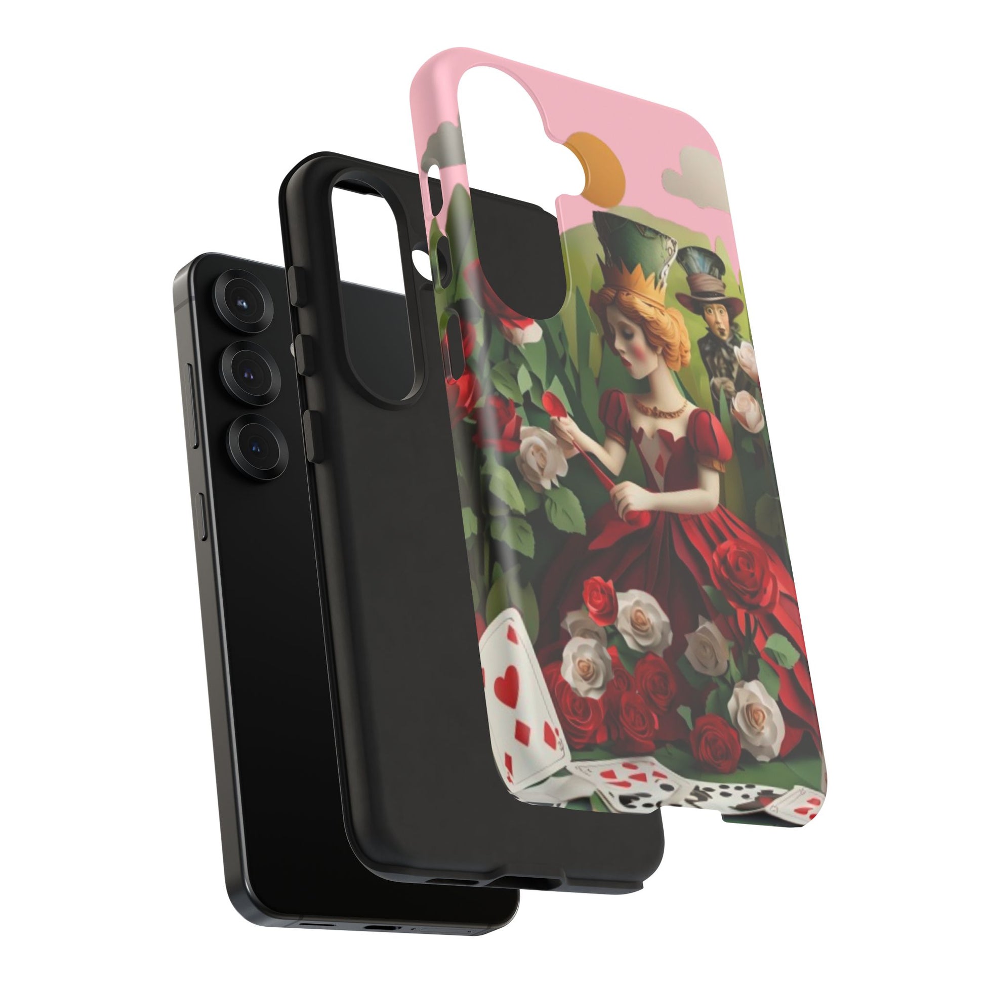 Regal Rose Court - Samsung Galaxy S25 - Tough Phone Case -Whimsical Fantasy Floral Design