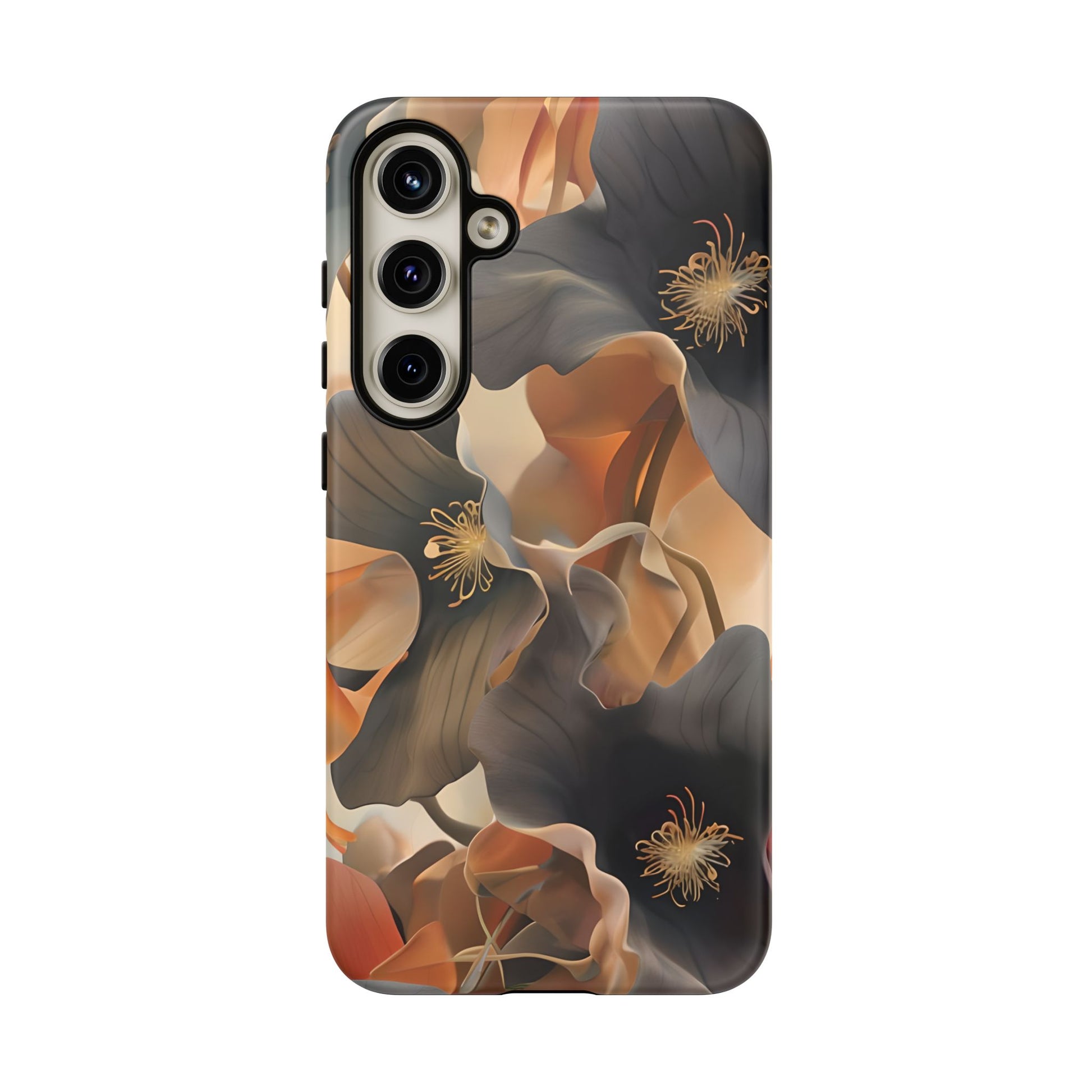 Autumn Ember - Moody Floral Art Samsung Galaxy S24 Plus Tough Phone Case - Warm Earthy Botanical Design
