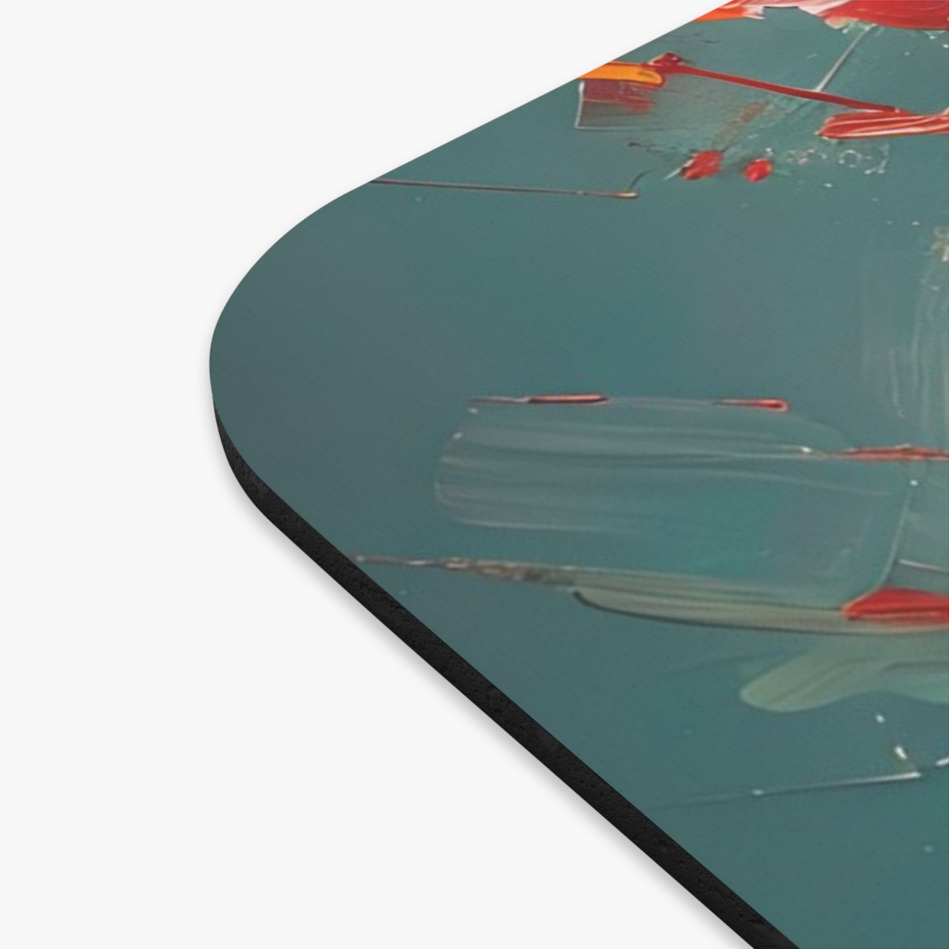 Golden Pansy Cascade Mouse Pad - Tech-Inspired 9x8 " Non-Slip Mat for Home Office & Gamers