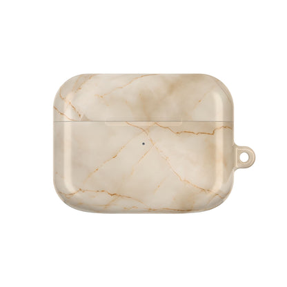 Parchment Mist AirPod Case - Beige Marble Earbud Cover for Gen 1, 2, 3, Pro Gen 1 & 2