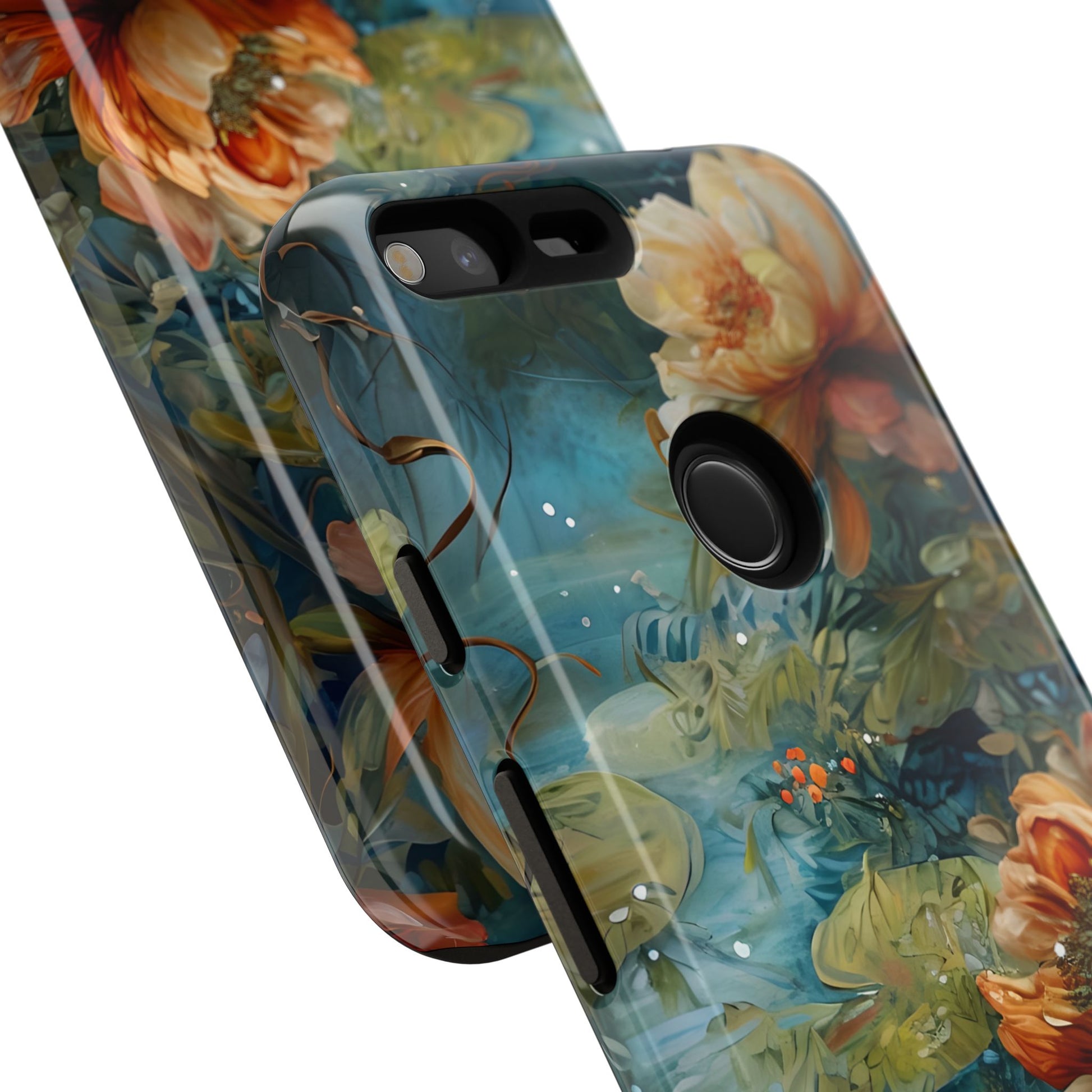 Waterlily Nocturne Tough Case for Google Pixel XL- Premium Artistic Shockproof Cover, Elegant Protective Phone Case