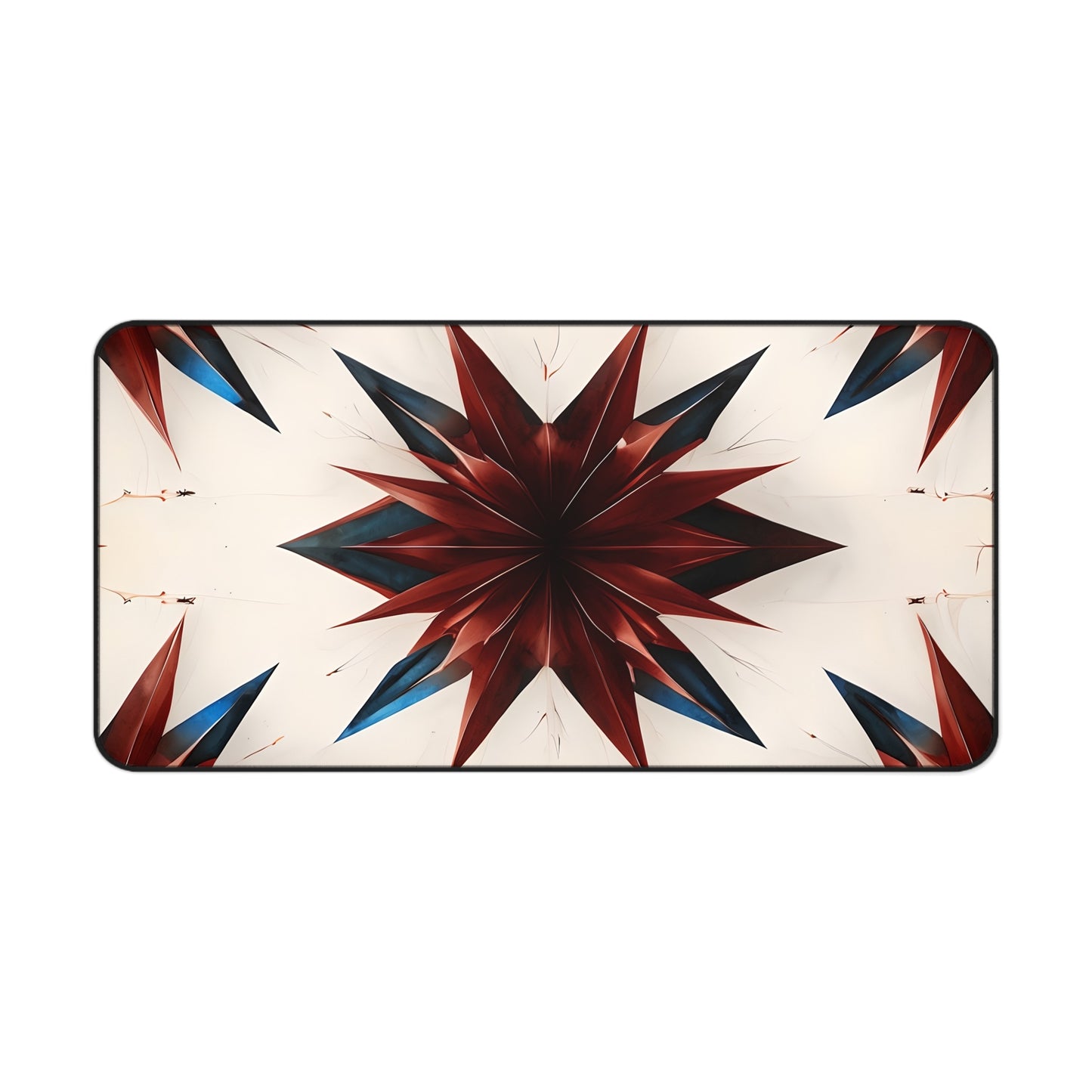 Garnet Starburst Desk Mat - Premium Office Desk Pad, 3 Sizes Available, Artistic Workspace Protection