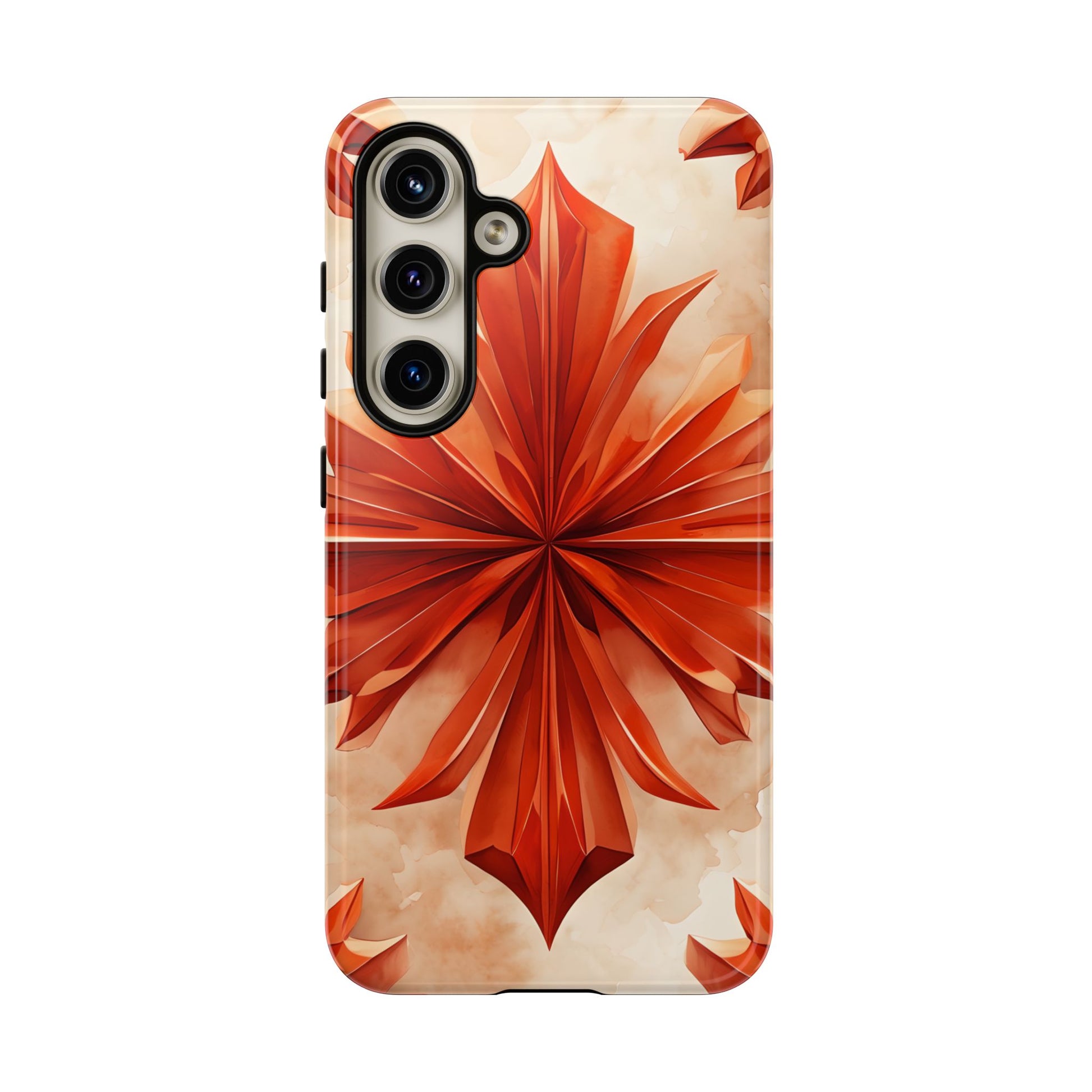 Sunset Fleur Samsung Galaxy S24 - Kaleidoscope Collection of MagSafe Compatible - Vibrant Sunset Flower Design
