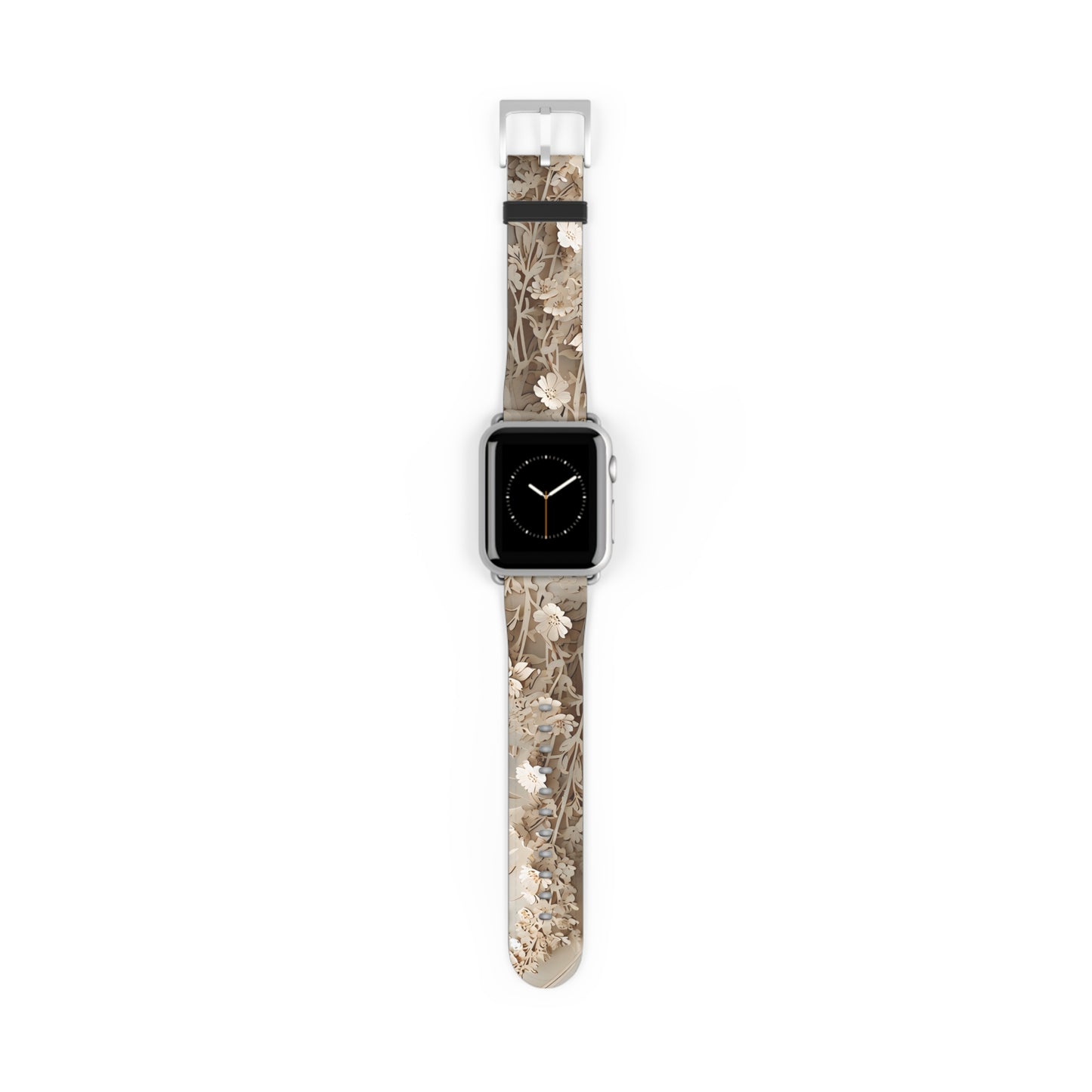 Moonlit Garden Apple Watch Band - Premium Custom Strap for Series 1-9, SE & Ultra - Artistic Vegan Leather