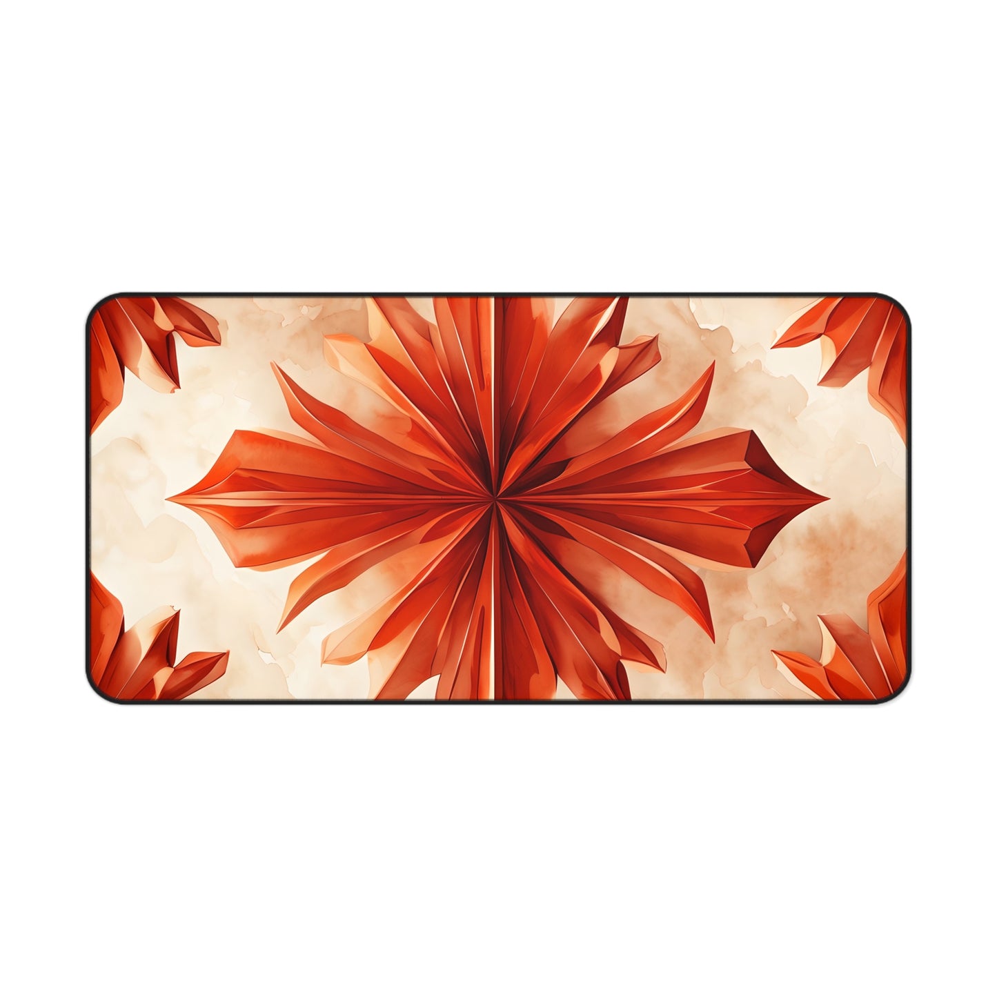 Sunset Fleur Designer Desk Mat - Premium Office Desk Pad, 3 Sizes Available, Artistic Workspace Protection