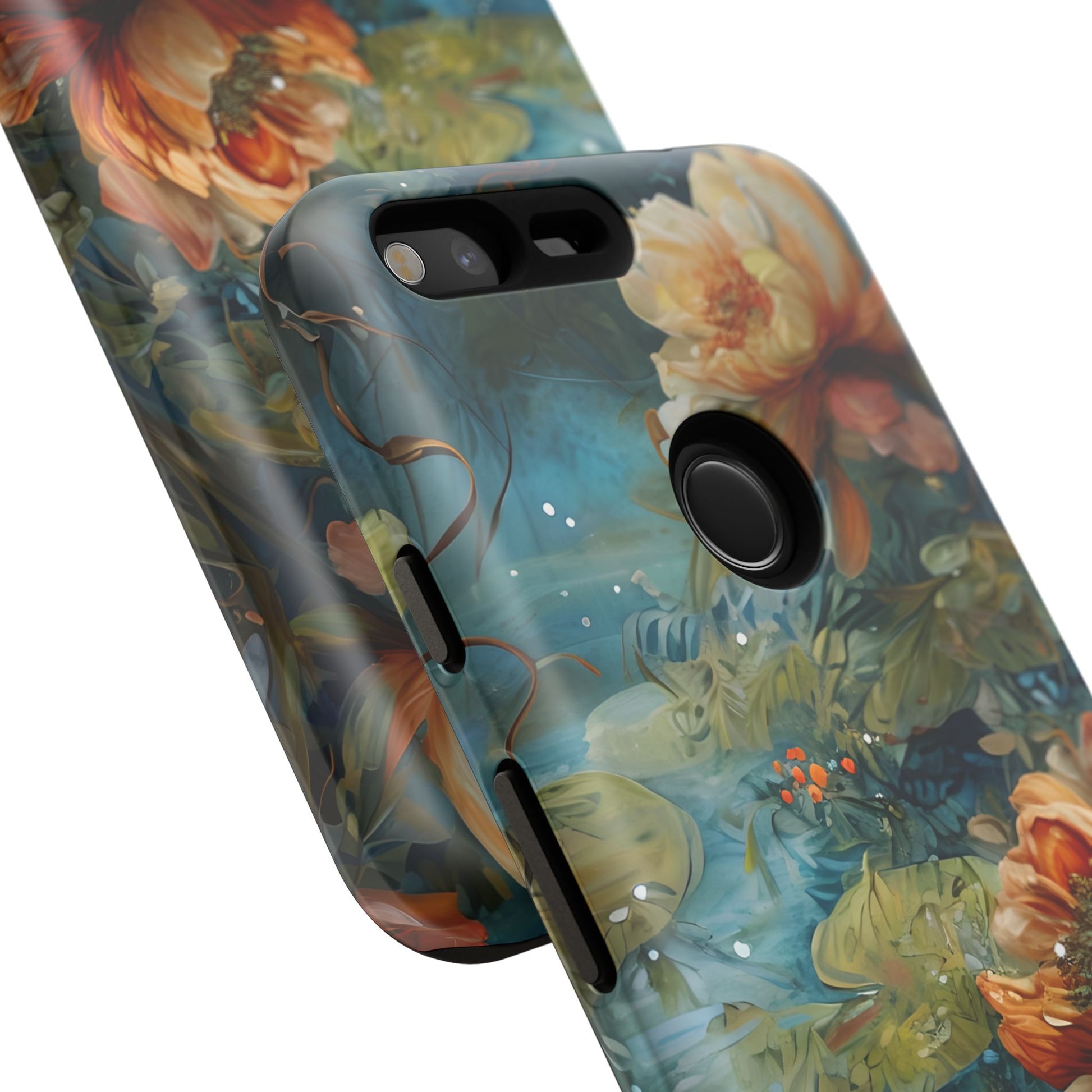 Waterlily Nocturne Tough Case for Google Pixel XL- Premium Artistic Shockproof Cover, Elegant Protective Phone Case