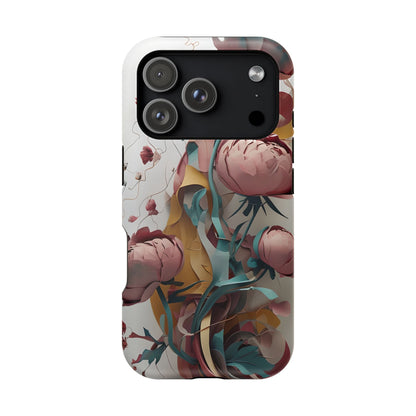Blushing Peony Veil iPhone MagSafe Case