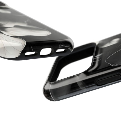 Monochrome Magnolia iPhone MagSafe Case