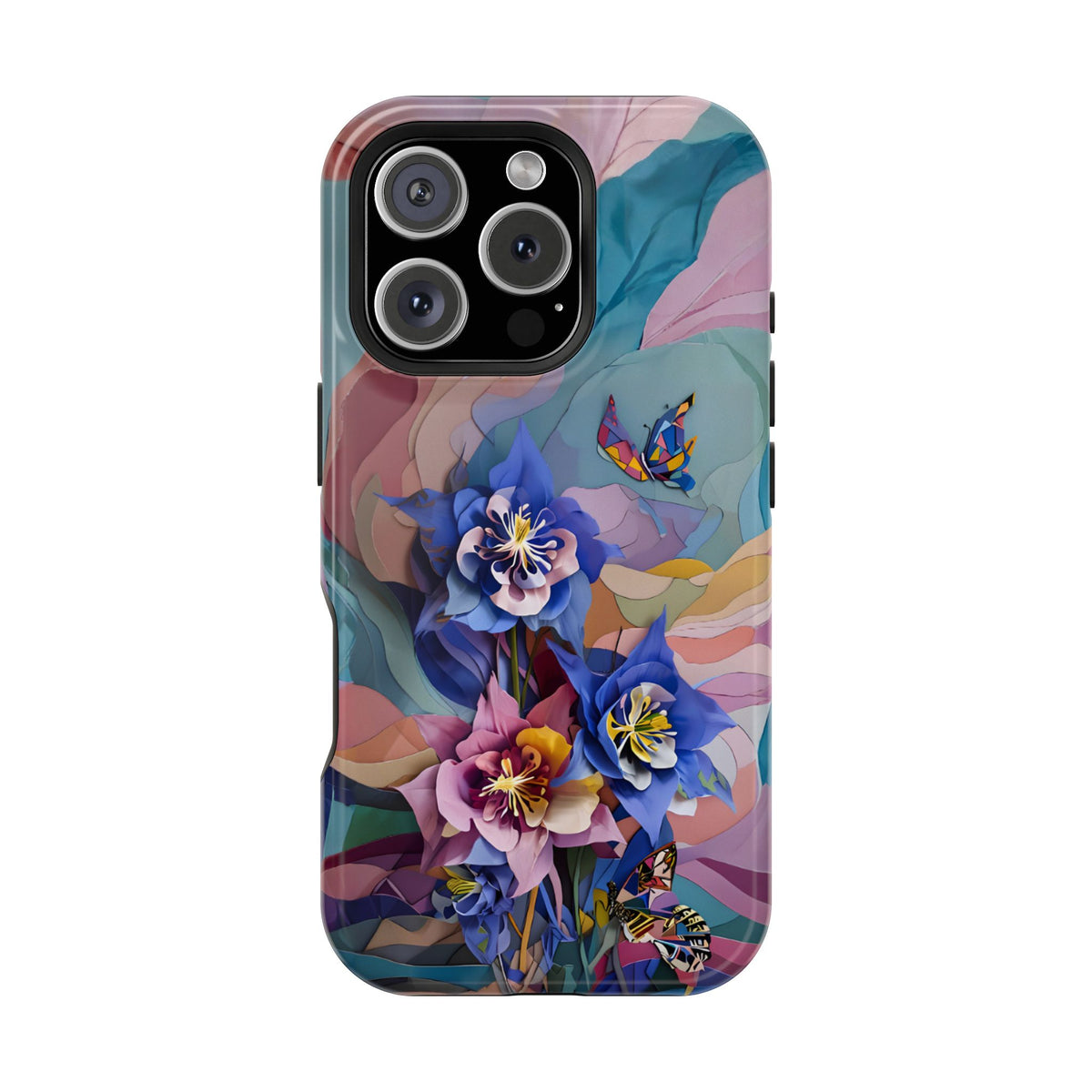 Blue Columbine Carnivale iPhone MagSafe Case