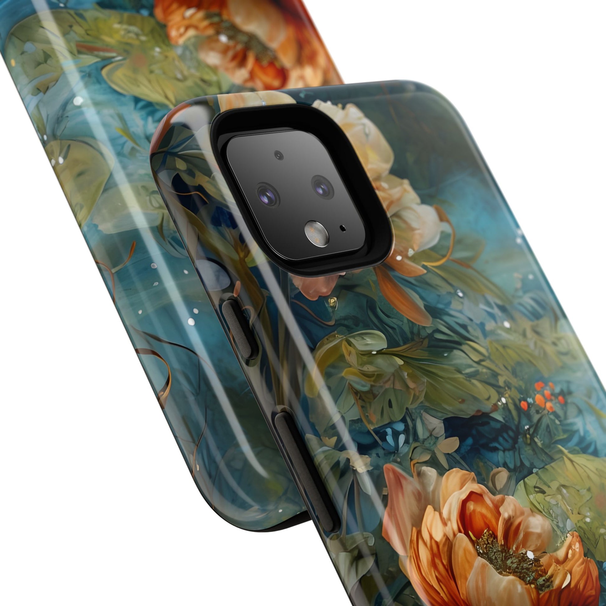 Waterlily Nocturne Tough Case for Google Pixel 4 - Premium Artistic Shockproof Cover, Elegant Protective Phone Case