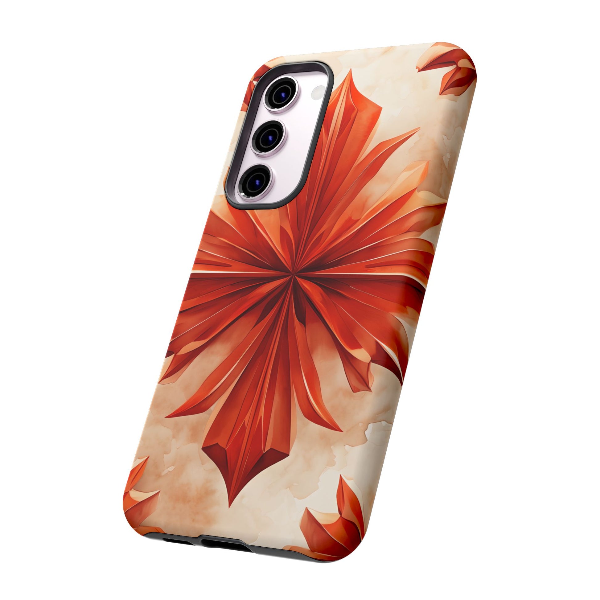 Sunset Fleur Samsung Galaxy S23 Plus - Kaleidoscope Collection of MagSafe Compatible - Vibrant Sunset Flower Design
