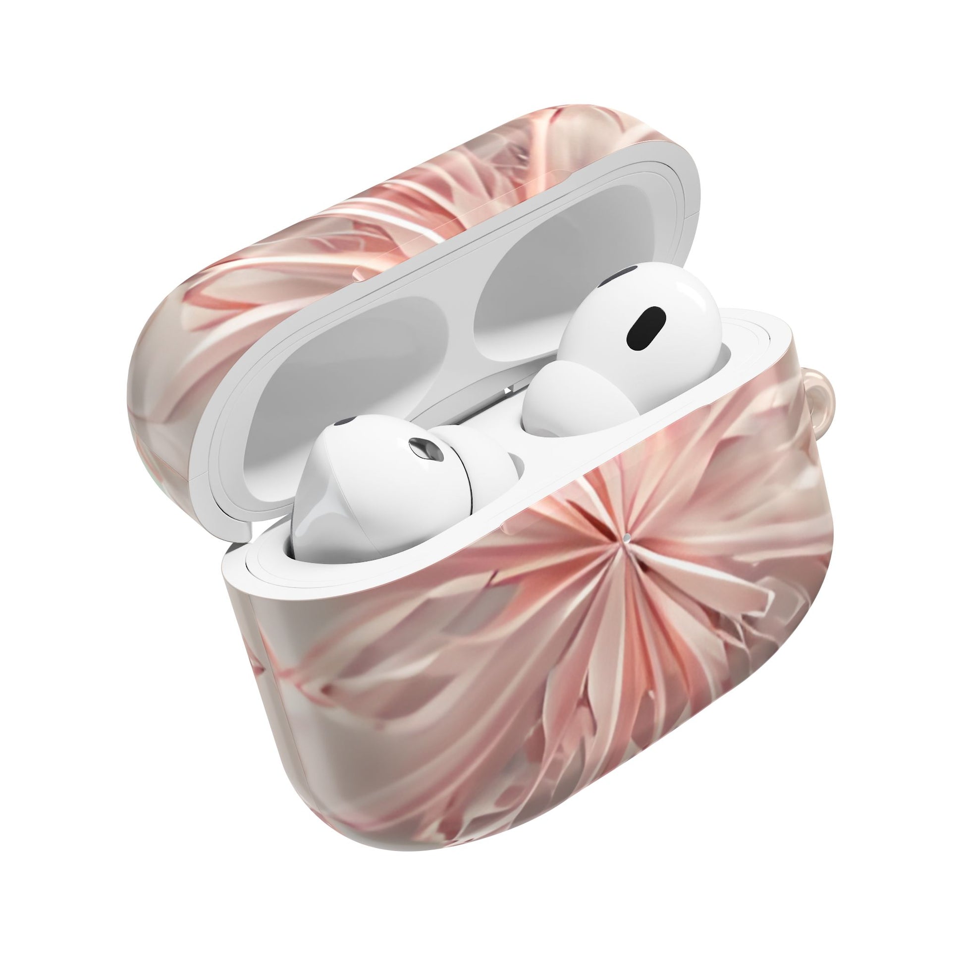 Blush Frost AirPod Case - Pink Snowflake Earbud Cover for Gen 1, 2, 3, Pro Gen 1 & 2