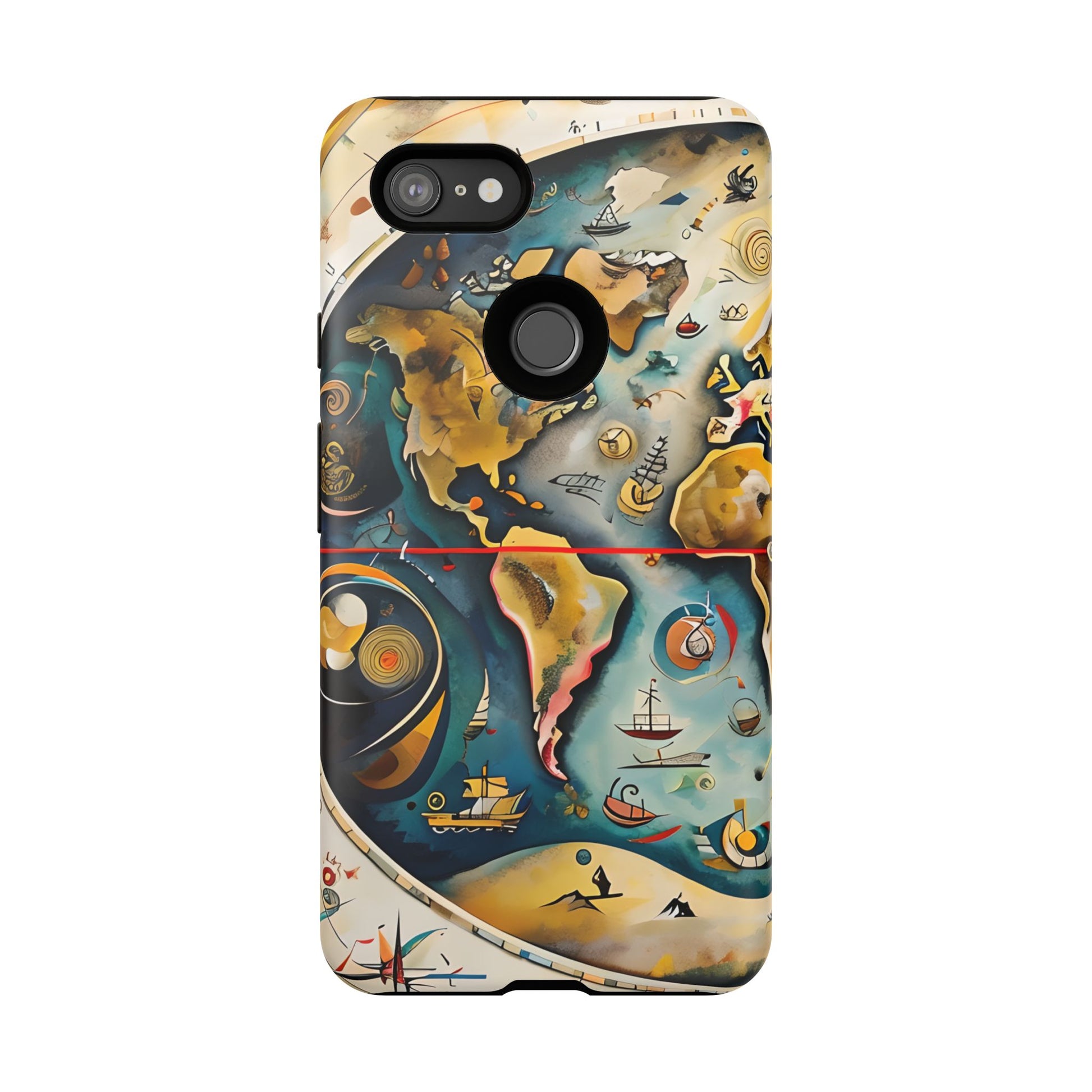 Celestial Map Google Pixel 3XL Tough Case - Antique Star Chart Phone Cover