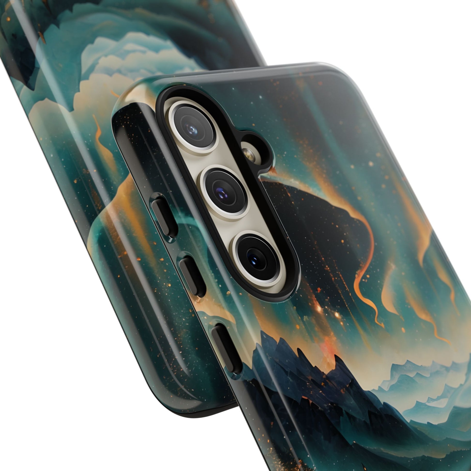 Aurora Dreamscape Samsung Galaxy S24 Plus Tough Case - Artistic Northern Lights Cover - Premium Abstract Design