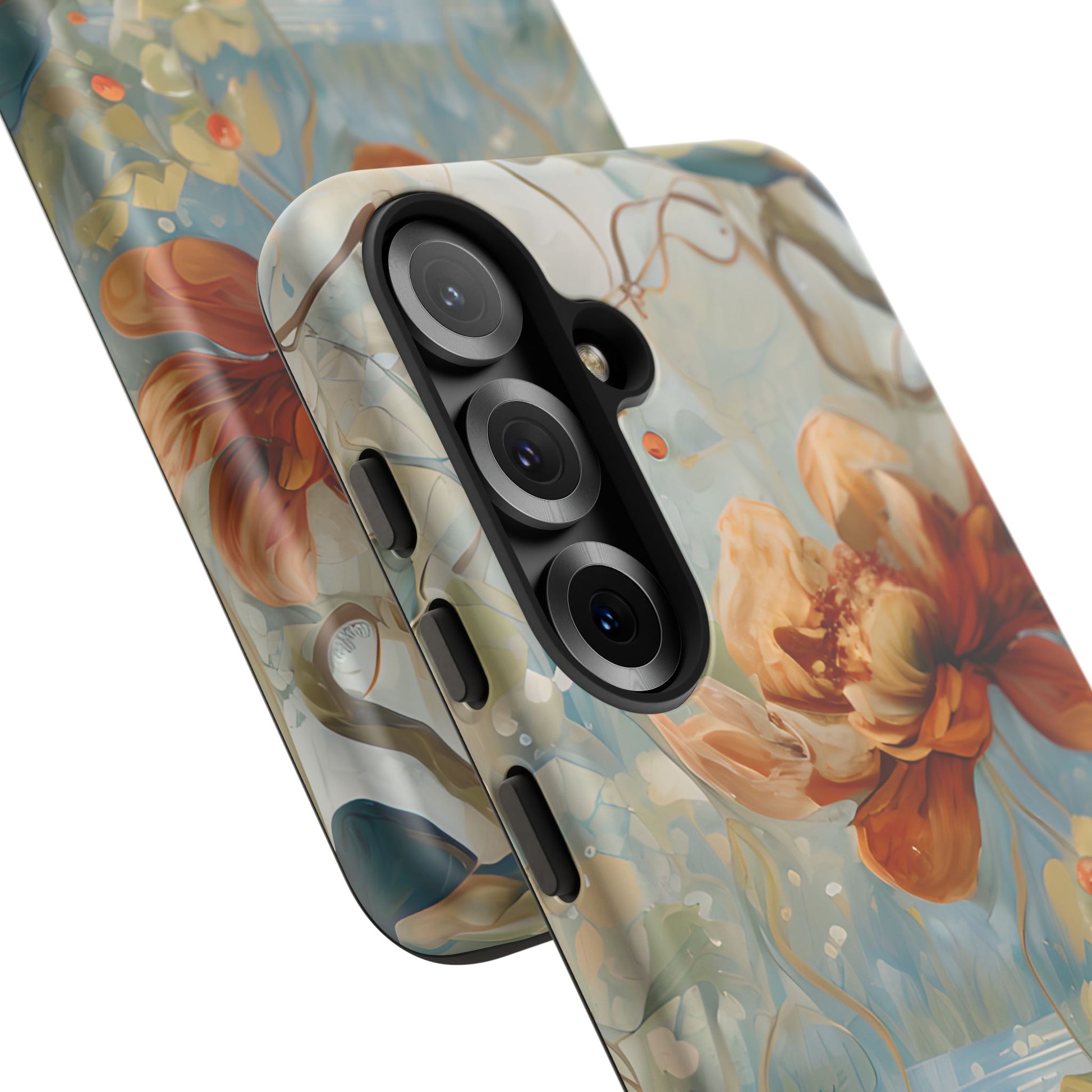 Waterlily Dreamscape - Artistic Floral Samsung Galaxy S25 Tough Phone Case - Waterlily & Lotus Design