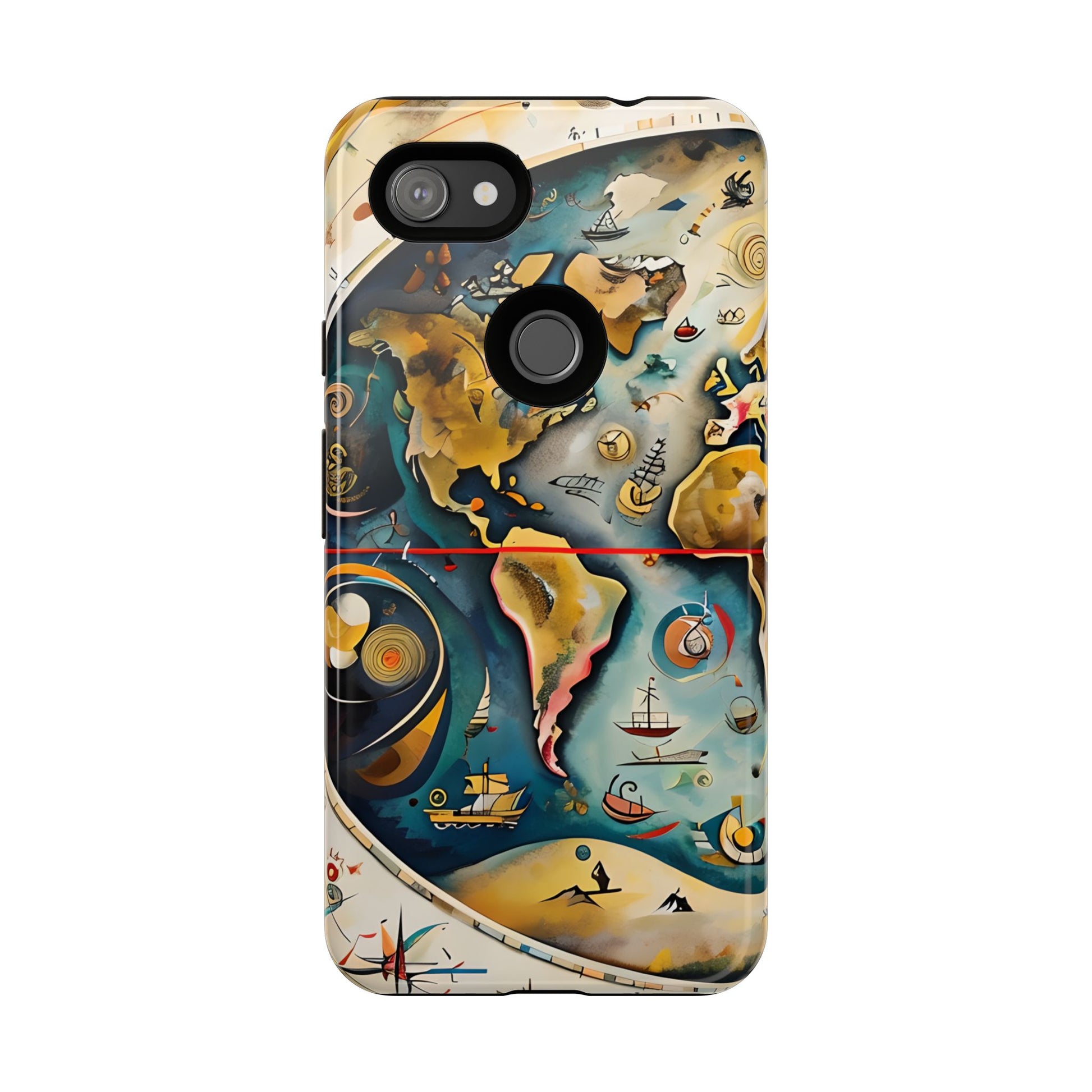 Celestial Map Google Pixel 3a XL Tough Case - Antique Star Chart Phone Cover