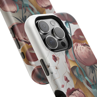 Blushing Peony Veil iPhone MagSafe Case