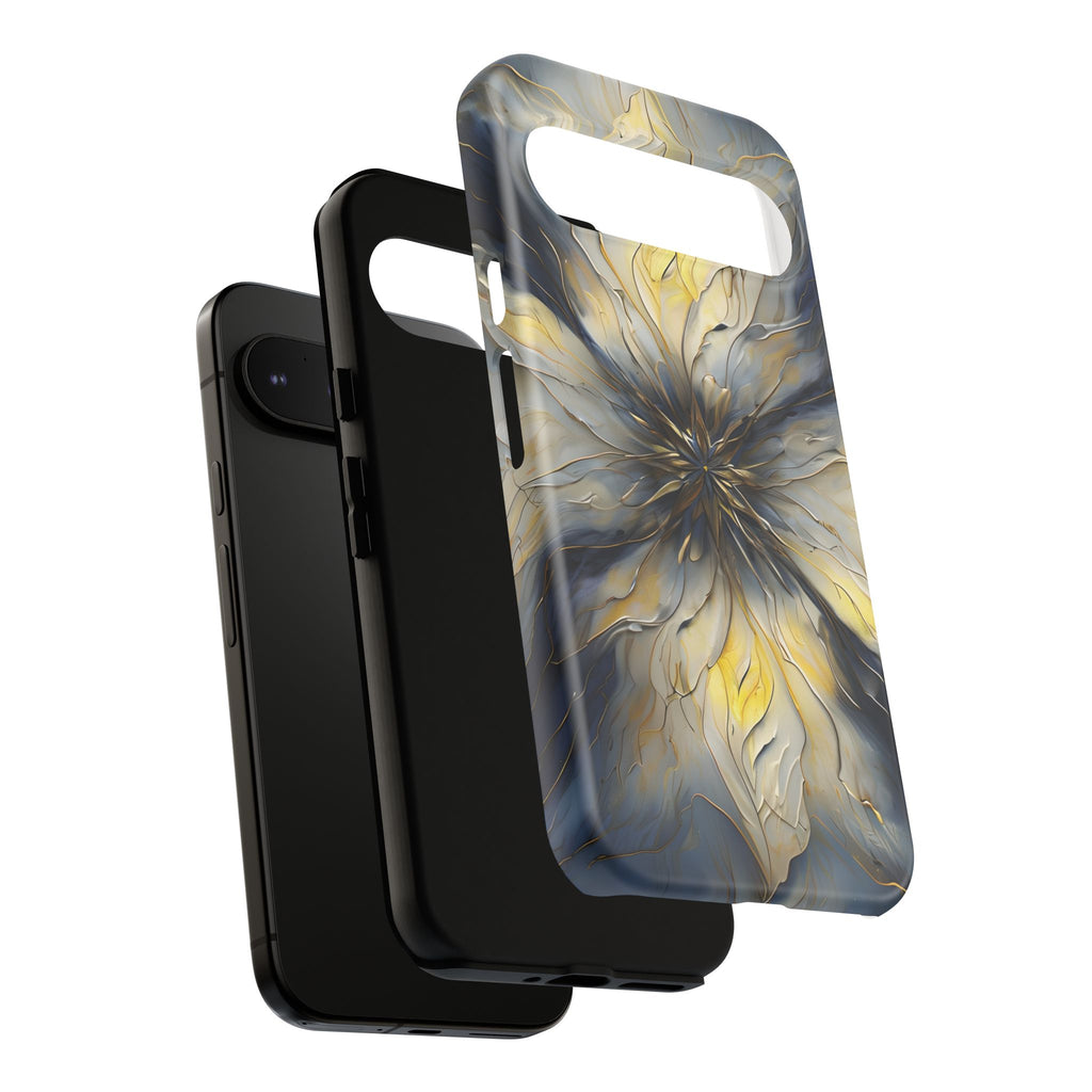 Luminous Petal Tough Case for Google Pixel 9 Pro XL - Premium Artistic Shockproof Cover, Elegant Protective Phone Case
