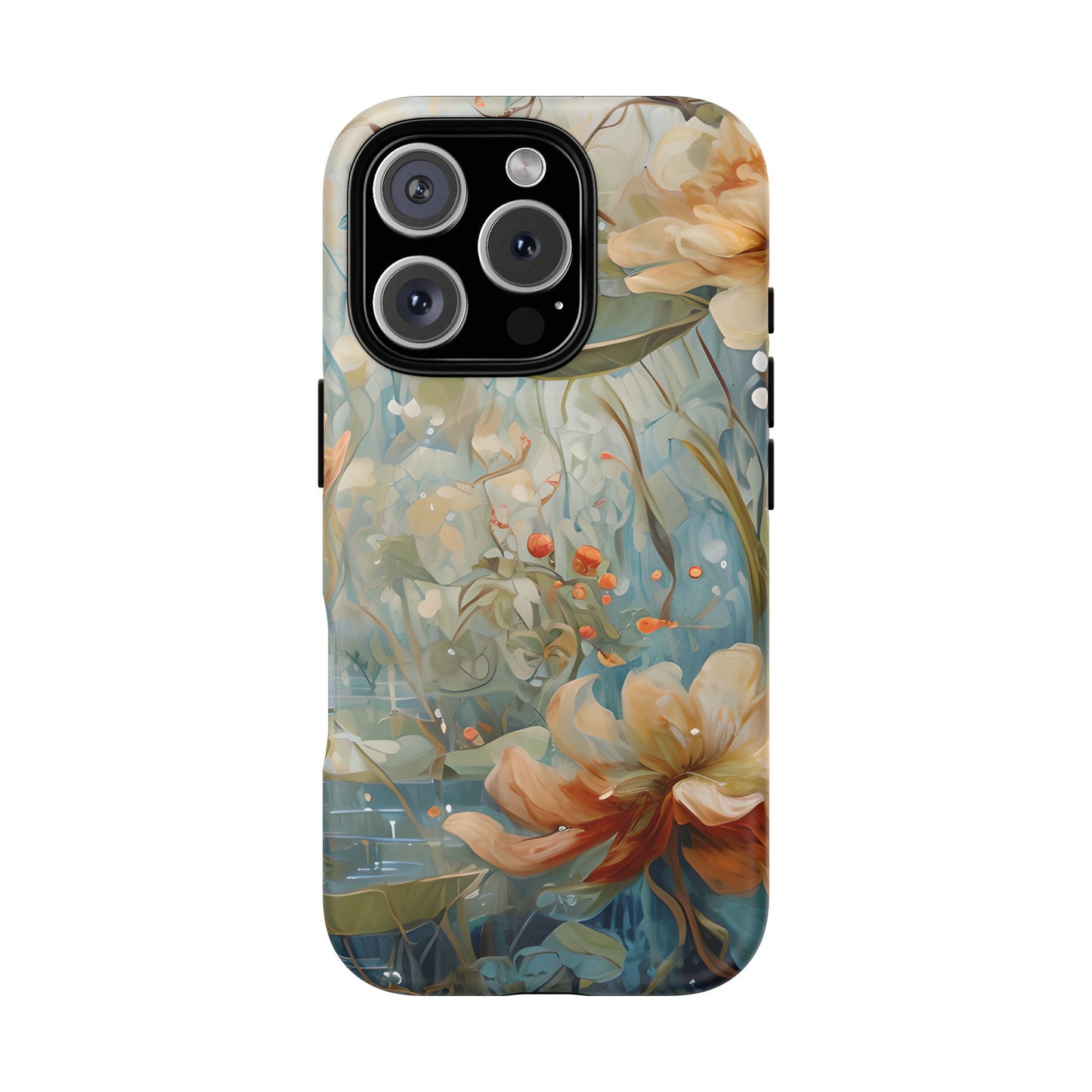 Waterlily Dreamscape - Artistic Floral iPhone MagSafe Phone Case -Waterlily & Lotus Design