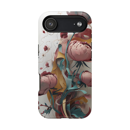 Blushing Peony Veil iPhone MagSafe Case