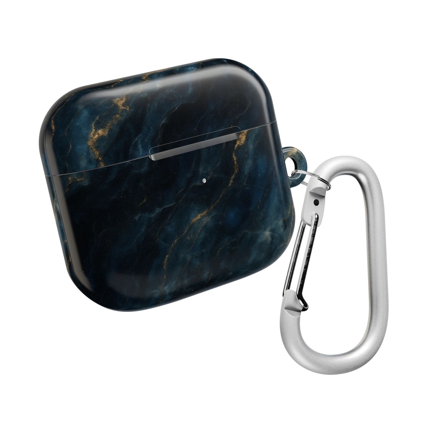 Midnight Marble AirPod Case - Navy & Gold Marble Earbud Cover for Gen 1, 2, 3, Pro Gen 1 & 2