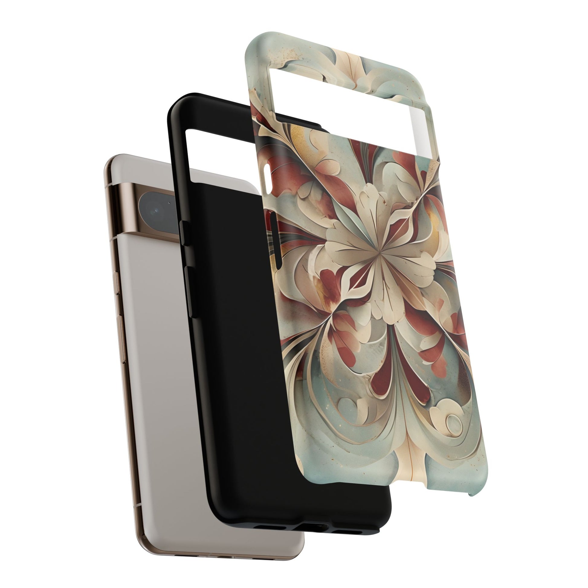 Vintage Baroque Blossom - Ornate Floral Art Google Pixel 8 Pro Tough Phone Case - Elegant Baroque-Inspired Design